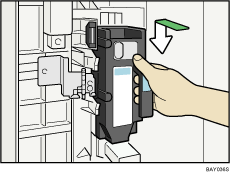 A lyukasztási hulladék tartálya
