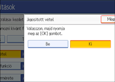 Kezelőpanel képernyője, illusztráció