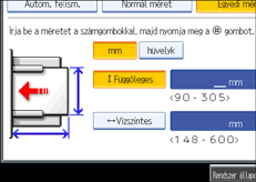 Kezelőpanel képernyője, illusztráció