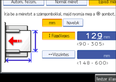 Kezelőpanel képernyője, illusztráció