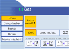 Kezel�panel k&eacute;perny�je, illusztr&aacute;ci&oacute;