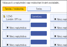 Kezelőpanel képernyője, illusztráció