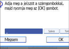 Kezelőpanel képernyője, illusztráció