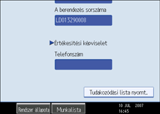Kezel�panel k&eacute;perny�je, illusztr&aacute;ci&oacute;