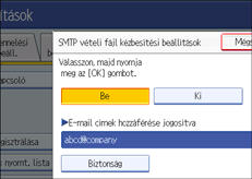 Kezel�panel k&eacute;perny�je, illusztr&aacute;ci&oacute;