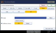 Kezel�panel k&eacute;perny�je, illusztr&aacute;ci&oacute;