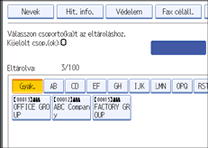 Kezel�panel k&eacute;perny�je, illusztr&aacute;ci&oacute;