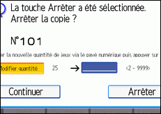 Illustration de l'écran du panneau de commande.