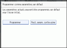 Illustration de l'écran du panneau de commande.