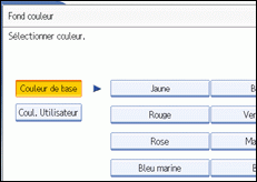 Illustration de l'écran du panneau de commande.