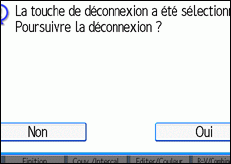 Illustration de l'écran du panneau de commande.