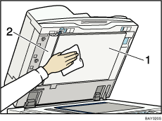 Illustration du chargeur de documents (ADF) num&eacute;rot&eacute;