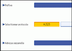Illustration de l'écran du panneau de commande