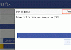 Illustration de l'écran du panneau de commande