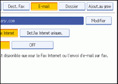 Illustration de l'écran du panneau de commande