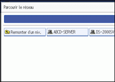 Illustration de l'écran du panneau de commande