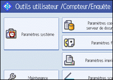 Illustration de l'écran LCD