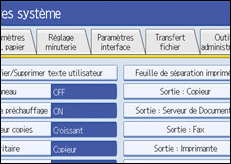 Illustration de l'écran LCD