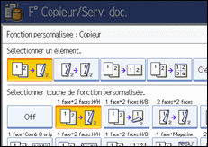 Illustration de l'écran du panneau de commande