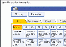 Illustration de l'écran du panneau de commande
