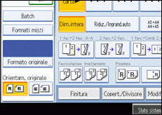 Illustrazione schermata pannello operativo