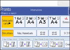 Illustrazione schermata pannello operativo