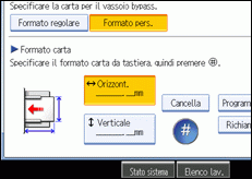 Illustrazione schermata pannello operativo