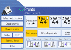 Illustrazione schermata pannello operativo