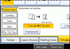 Illustrazione schermata pannello operativo
