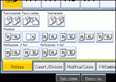 Illustrazione schermata pannello operativo