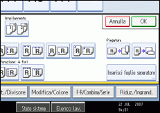 Illustrazione schermata pannello operativo
