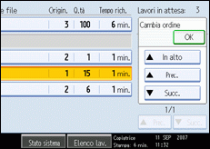 Illustrazione schermata pannello operativo