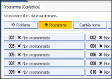 Illustrazione schermata pannello operativo