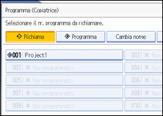Illustrazione schermata pannello operativo