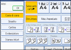 Illustrazione schermata pannello operativo
