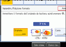 Illustrazione schermata pannello operativo
