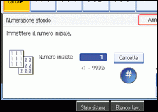 Illustrazione schermata pannello operativo