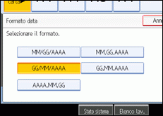 Illustrazione schermata pannello operativo
