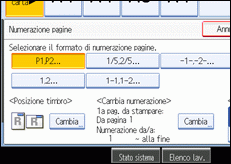 Illustrazione schermata pannello operativo