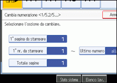 Illustrazione schermata pannello operativo