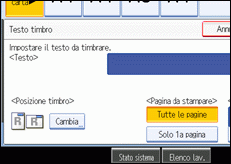 Illustrazione schermata pannello operativo