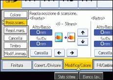 Illustrazione schermata pannello operativo