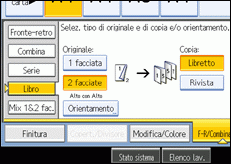 Illustrazione schermata pannello operativo
