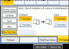 Illustrazione schermata pannello operativo