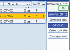 Illustrazione schermata pannello operativo