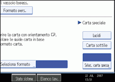 Illustrazione schermata pannello operativo