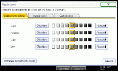 Illustrazione schermata pannello operativo