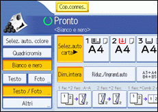 Illustrazione schermata pannello operativo