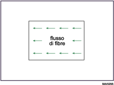 Illustrazione dell'andamento delle fibre