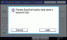 Illustrazione schermata pannello operativo